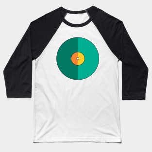 Vinyl Record - Green + Orange Baseball T-Shirt